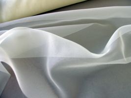 オーガンジー無地クリームイエロー