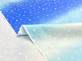 ゆめかわグラデーションのオックスプリントアクアブルー