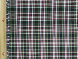 リバティ先染めタナローン タータンチェック緑系1