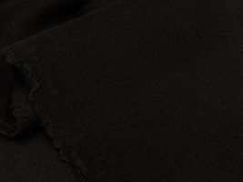 【現品限り特価】ブラックウールコート地_拡大イメージ