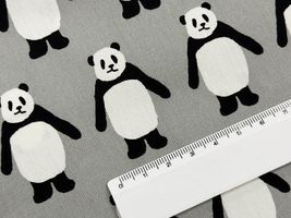 my piece of fabric ブロードプリント「こっちむいてPANDA」_拡大イメージ
