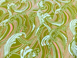 USAコットンシーチングプリント「Hawaiian Waves」_拡大イメージ