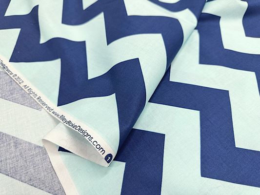 USAコットンシーチングプリント「JIGUZAGU」