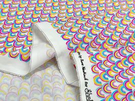 USAコットンシーチングプリント「Rainbows」_拡大イメージ