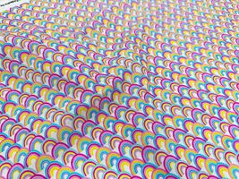 USAコットンシーチングプリント「Rainbows」_拡大イメージ