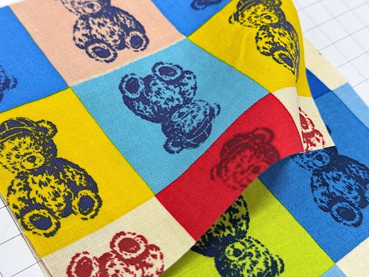シーチングプリント un/no「TEDDYBARE ART」