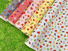 わくわくお弁当のシーチングプリント_拡大イメージ