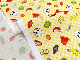 わくわくお弁当のシーチングプリント_拡大イメージ