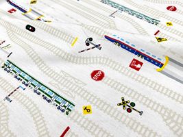 線路と電車のCBプリント_拡大イメージ