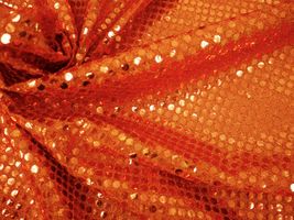 ラメ入り フィルムスパンコールオレンジ