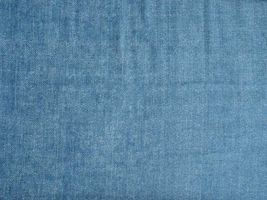 デニム調ダブルガーゼプリント「無地調」ブルー