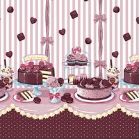 シーチングプリント un/no「チョコミン党」_拡大イメージ