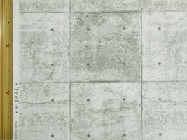 コッカ ウォールシーチングプリント「コンクリートの壁」ライトグレー