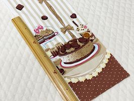 シーチングプリント un/no「チョコミン党」ムースラテ