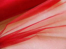 30デニール ハードチュール赤