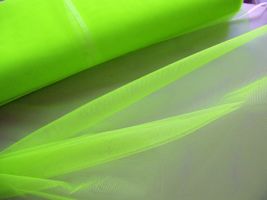 30デニール ハードチュール蛍光黄緑