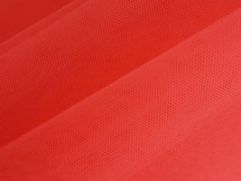 30デニール ハードチュール赤ピンク