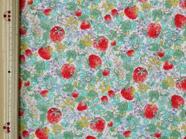 コットンこばやし 花柄ブロードプリントブルー