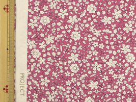 コットンこばやし 花柄ブロードプリントローズピンク