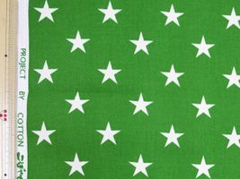 コットンこばやし ツイルスター緑地/白