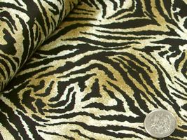 アニマルツイルプリント「トラ柄」茶