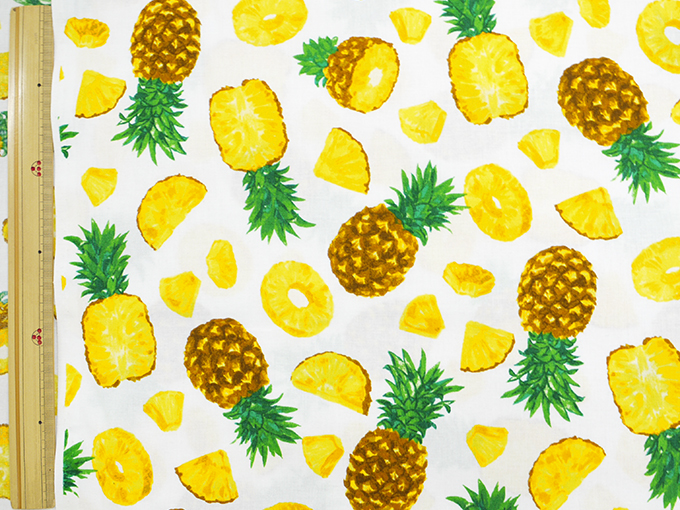 フレッシュなシーチングプリント フルーツ ベジタブルズ 大塚屋ネットショップ