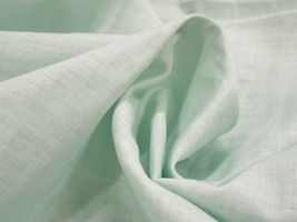 ペールカラーの ダブルガーゼ無地ペールミント