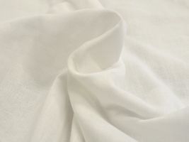 ペールカラーの ダブルガーゼ無地白