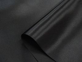 帯電防止加工 ベーシックサテン無地ダークトーン/黒