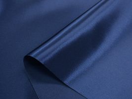 帯電防止加工 ベーシックサテン無地ダークトーン/紺