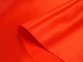 帯電防止加工 ベーシックサテン無地ビビッドトーン/赤