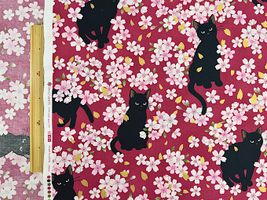 「百華繚蘭」黒猫と桜_拡大イメージ