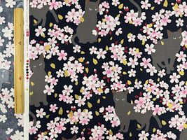 「百華繚蘭」黒猫と桜ブラック