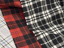 【現品限り特価】Exclusive Collection 西脇産オーガニックコットンシャギーチェック_拡大イメージ