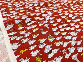 コットンこばやし綿麻キャンバスプリント「猫遊記」_拡大イメージ