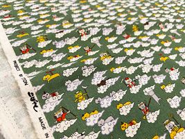 コットンこばやし綿麻キャンバスプリント「猫遊記」_拡大イメージ