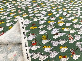 コットンこばやし綿麻キャンバスプリント「猫遊記」_拡大イメージ