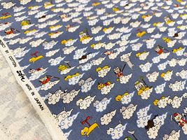 コットンこばやし綿麻キャンバスプリント「猫遊記」_拡大イメージ