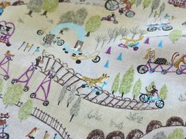 60ローンプリント「思い出のサイクリング」_拡大イメージ