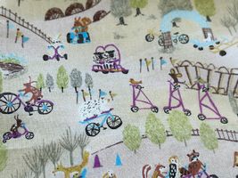 60ローンプリント「思い出のサイクリング」_拡大イメージ