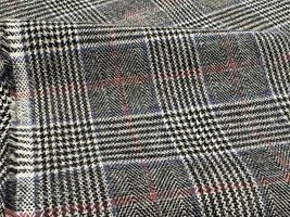 Exclusive Collection 新潟産先染ヘリンボン起毛チェックグレー系