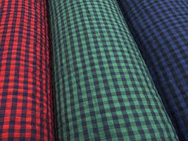 Exclusive Collection レーヨン混シャーリングチェック_拡大イメージ