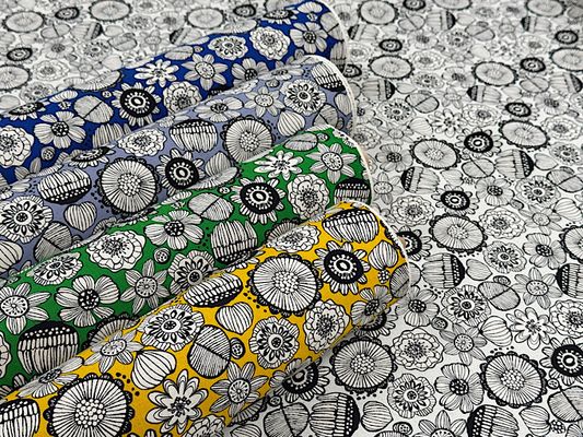 ナチュラルオックスプリント「北欧の花」