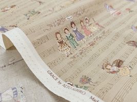 【現品限り特価】ドールのスケアープリント「楽譜とドール」_拡大イメージ