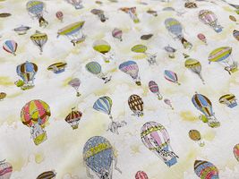 my piece of fabric 60ローンプリント「ゆらゆら気球サーカス」_拡大イメージ