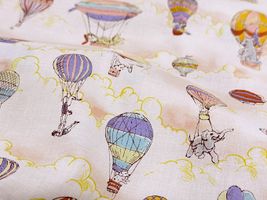 my piece of fabric 60ローンプリント「ゆらゆら気球サーカス」_拡大イメージ