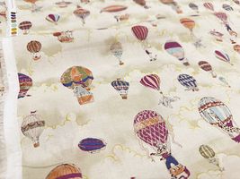 my piece of fabric 60ローンプリント「ゆらゆら気球サーカス」_拡大イメージ
