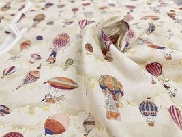 my piece of fabric 60ローンプリント「ゆらゆら気球サーカス」_拡大イメージ