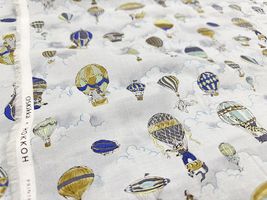 my piece of fabric 60ローンプリント「ゆらゆら気球サーカス」_拡大イメージ