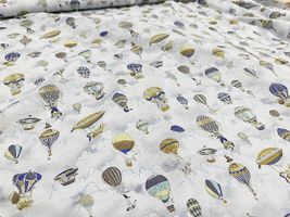 my piece of fabric 60ローンプリント「ゆらゆら気球サーカス」_拡大イメージ
